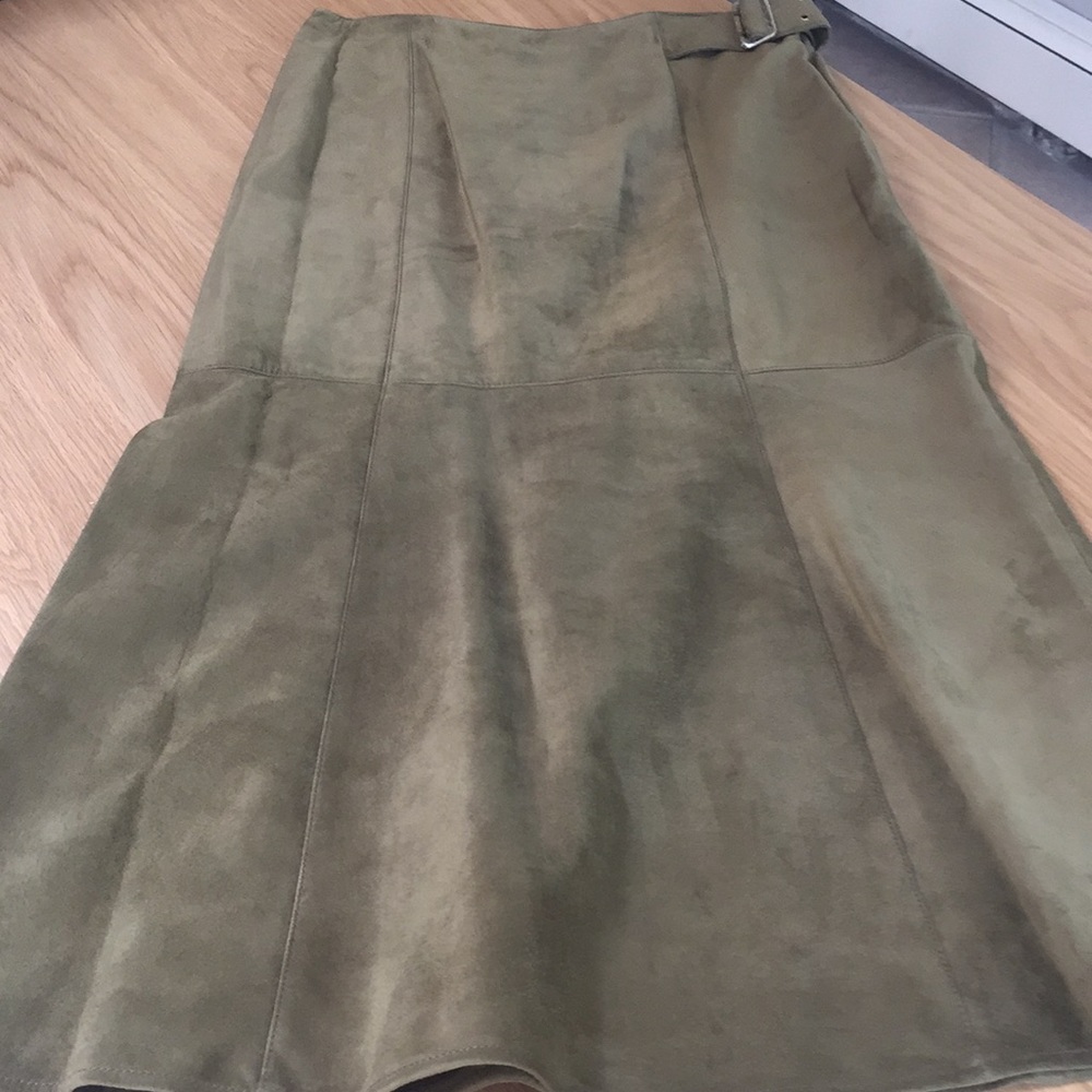 Suede skirt